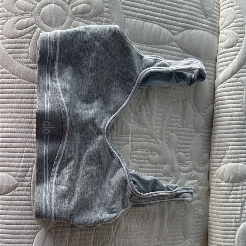ALO Yoga Gray Sports Bra